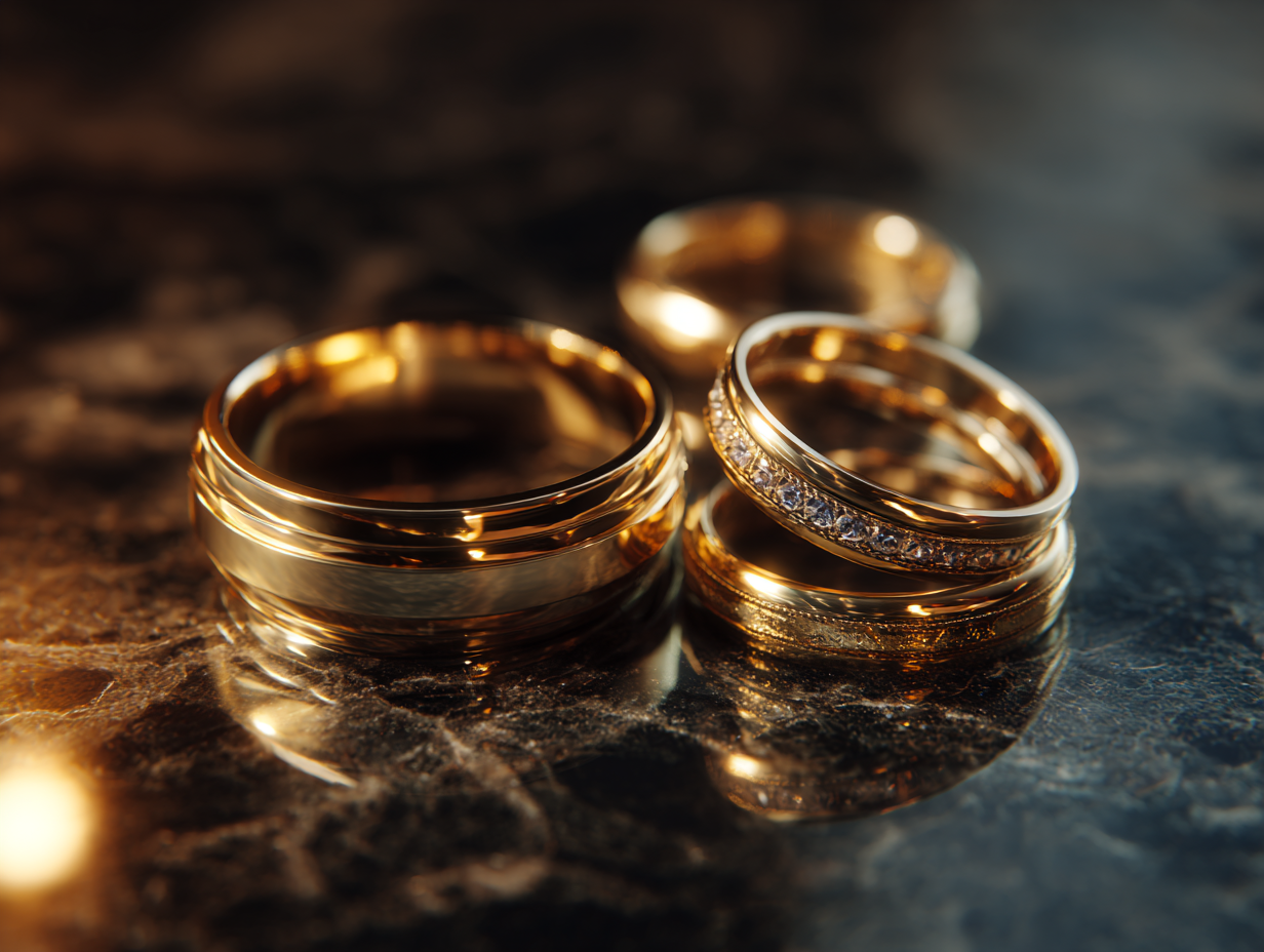 Goldschmuck und Ringe für den Ankauf